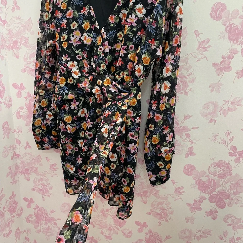 Buddy Love Multicolor Floral Long Sleeve Dress - Picture 3 of 5